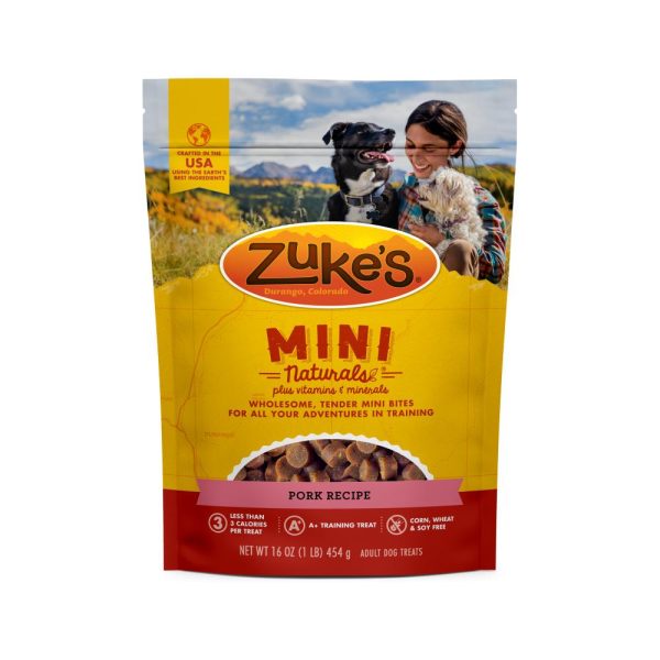 Zukes Roasted Pork Mini Naturals Dog Treats Online Hot Sale