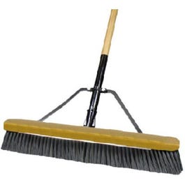 24-Inch JobSite Stiff Poly Pushbroom Hot on Sale