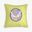 GLOBAL FREEDOM UNITED©  WOMEN ANGEL OF PEACE YELLOW Square Pillow Cover Online Hot Sale