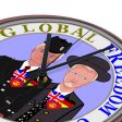 Wooden Wall Clock Without Scale GLOBAL FREEDOM UNITED© Men England & Germany Sale