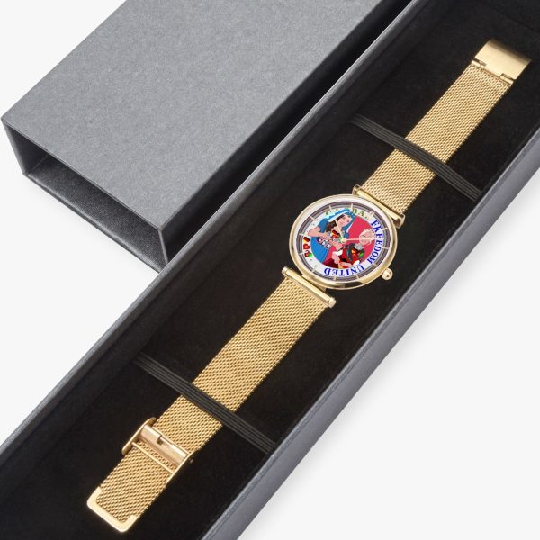 GLOBAL FREEDOM UNITED WOMEN AFGHANISTAN & GERMANY NEW PEACE New Stylish Ultra-Thin Quartz Watch (With Indicators) Online Sale