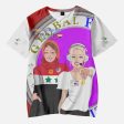 GLOBAL FREEDOM UNITED GIRLS SYRIA & USA OLD PEACE RED AOP Kids  Short T-Shirts Online Hot Sale