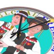 Wooden Wall Clock Without Scale GLOBAL FREEDOM UNITED© Men Croatia & Hungary For Discount