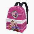 ALL OVER PRINT CANVAS BACKPACK GLOBAL FREEDOM UNITED WOMEN USA & GERMANY OLD PEACE PINK Sale