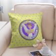 GLOBAL FREEDOM UNITED©  MEN ANGEL OF PEACE YELLOW Square Pillow Cover For Discount