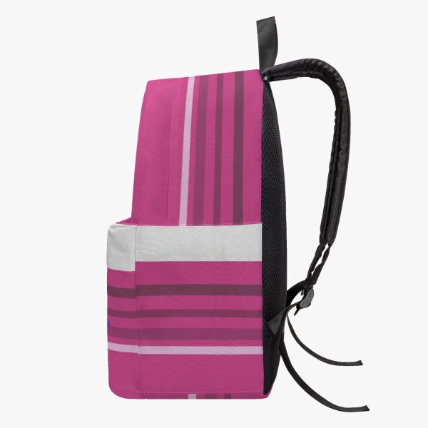 ALL OVER PRINT CANVAS BACKPACK GLOBAL FREEDOM UNITED WOMEN USA & GERMANY OLD PEACE PINK Sale