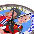 Wooden Wall Clock Without Scale GLOBAL FREEDOM UNITED© Women French & Germany Online Sale