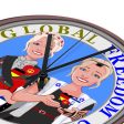 Wooden Wall Clock Without Scale GLOBAL FREEDOM UNITED© Women Israel & Germany Online now