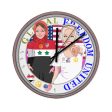 Wooden Wall Clock Without Scale GLOBAL FREEDOM UNITED© Women Syria & USA Cheap