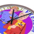 Wooden Wall Clock Without Scale GLOBAL FREEDOM UNITED© Men Russia & USA Cheap