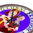 Wooden Wall Clock Without Scale GLOBAL FREEDOM UNITED© Women Russia & Germany Online now