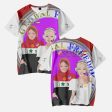 GLOBAL FREEDOM UNITED GIRLS SYRIA & USA OLD PEACE RED AOP Kids  Short T-Shirts Online Hot Sale