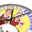 Wooden Wall Clock Without Scale Global Freedom United Women Serbia & Hungary Old Peace Ring For Sale