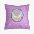 GLOBAL FREEDOM UNITED© WOMEN ANGEL OF PEACE LILAC Square Pillow Cover Discount