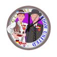 Wooden Wall Clock Without Scale GLOBAL FREEDOM UNITED© Men Croatia & Germany Ring Fashion