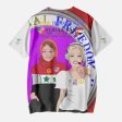 GLOBAL FREEDOM UNITED GIRLS SYRIA & USA OLD PEACE RED AOP Kids  Short T-Shirts Online Hot Sale