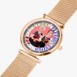 GLOBAL FREEDOM UNITED WOMEN GERMANY & SERBIA NEW PEACE New Stylish Ultra-Thin Quartz Watch (With Indicators) Hot on Sale