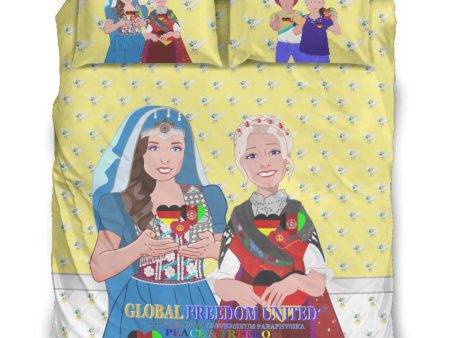 Bed Line GLOBAL FREEDOM UNITED© Women AFGHANISTAN & GERMANY Yellow Supply