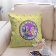 GLOBAL FREEDOM UNITED©  Women AFGHANISTAN & USA YELLOW 18   Square Pillow Cover on Sale