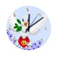 Wooden Wall Clock Without Scale Global Freedom United Dove Of Peace New Peace Roses Blue Sale