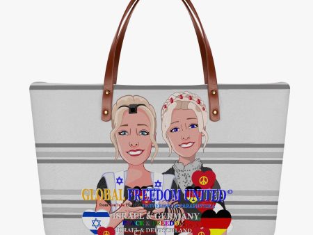 CLASSIC DIVING CLOTH TOTE BAG GLOBAL FREEDOM UNITED© ISRAEL & GERMANY For Discount