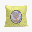 GLOBAL FREEDOM UNITED©  WOMEN ANGEL OF PEACE YELLOW Square Pillow Cover Online Hot Sale