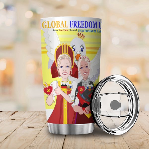 Tumbler Global Freedom United Women Russia & Germany Old Peace Yellow For Sale