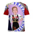 Women´s T-shirt 2 Global Freedom United Women Croatia & Serbia Old Peace Red Online