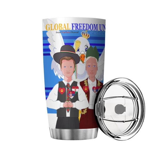 Tumbler GLOBAL FREEDOM UNITED© Men Hungary & Serbia Deep Blue Hot on Sale