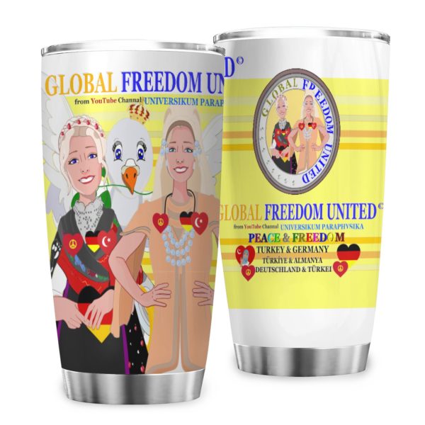 Tumbler Global Freedom United Women Germany & Turkey Old Peace Light Yellow Discount