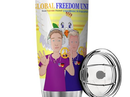 Tumbler Global Freedom United Men Germany & Usa Yellow Fashion