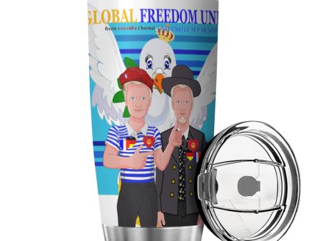 Tumbler Global Freedom United Men French & Germany Old Peace Blue For Discount