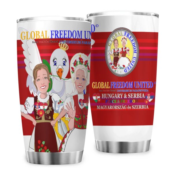 Tumbler GLOBAL FREEDOM UNITED© Women Hungary & Serbia Red Online