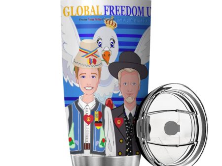 Tumbler Global Freedom United Men Romania & Germany Deep Blue Hot on Sale