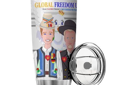 Tumbler Global Freedom United Men Romania & Germany Grey Discount