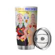 Tumbler Global Freedom United Women Germany & Turkey Old Peace Light Yellow Discount