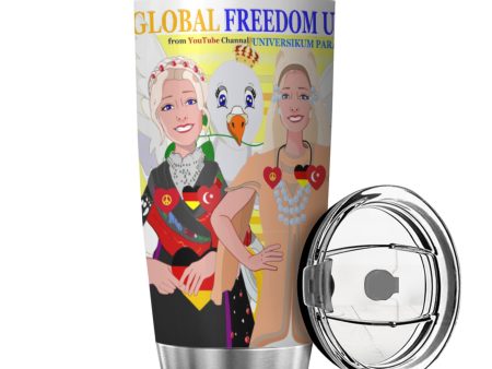 Tumbler Global Freedom United Women Germany & Turkey Old Peace Light Yellow Discount