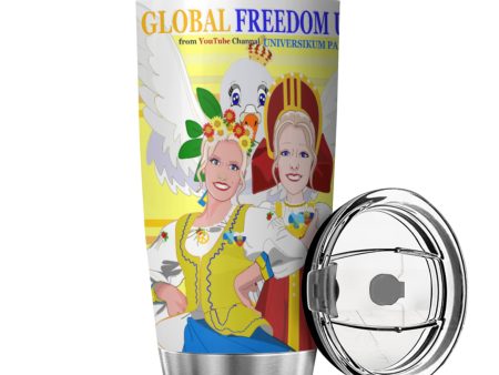 Tumbler Global Freedom United Women Russia & Ukrain Yellow Sale