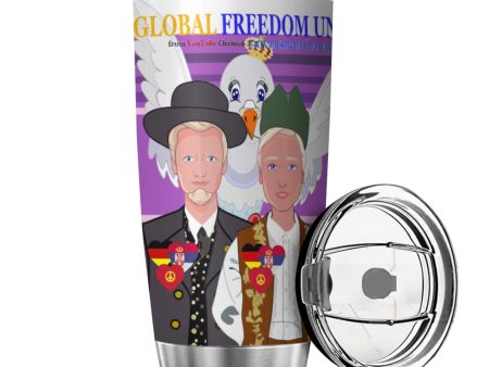 Tumbler GLOBAL FREEDOM UNITED© Men Serbia & Germany Lilac Online