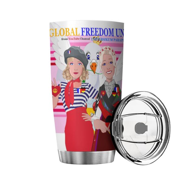 Tumbler Global Freedom United Women French & Germany Old Peace Pink 2 For Cheap