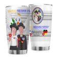 Tumbler GLOBAL FREEDOM UNITED© Men Israel & Germany Grey Hot on Sale