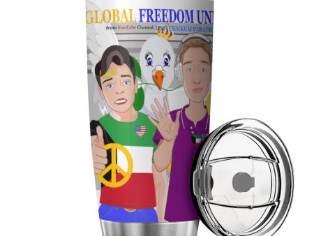 Tumbler Global Freedom United Men Kuwait & Usa Old Peace Grey Fashion