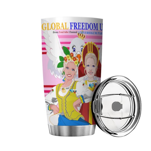 Tumbler Global Freedom United Women Russia & Ukrain Pink2 Supply