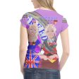 Women´s T-shirt GLOBAL FREEDOM UNITED© Women England & Germany Lilac Online Sale