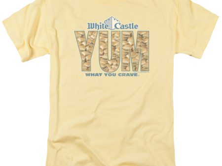 WHITE CASTLE : YUM S\S ADULT 100% COTTON 18\1 T-SHIRT BANANA XL For Sale