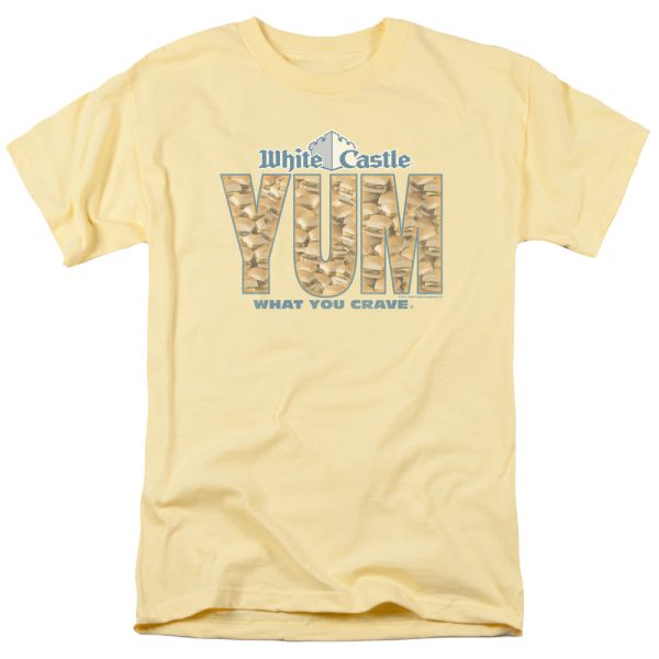 WHITE CASTLE : YUM S\S ADULT 100% COTTON 18\1 T-SHIRT BANANA XL For Sale