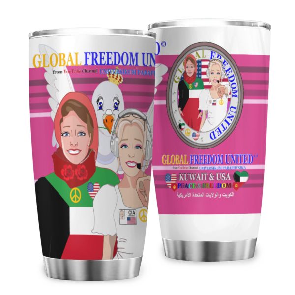 Tumbler Global Freedom United Women Kuwait & Usa Old Peace Pink Online now