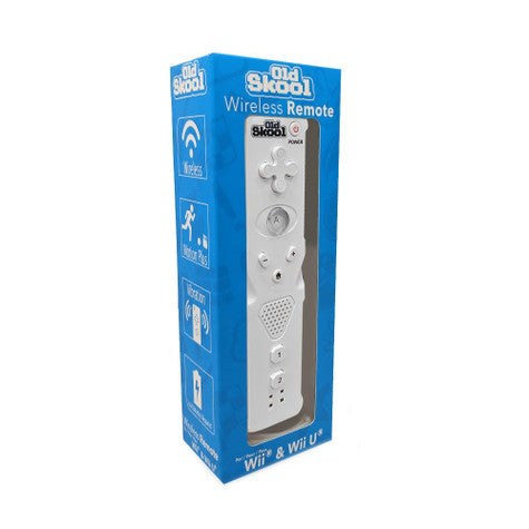 Wii   Wii U Remote: White - Old Skool For Sale