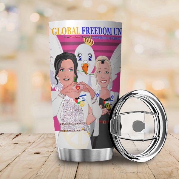 Tumbler Global Freedom United Women Palestina & Israel Pink Online Hot Sale