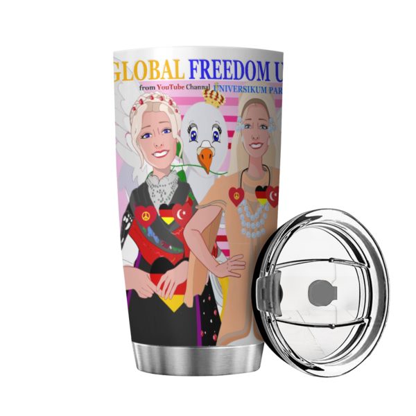 Tumbler Global Freedom United Women Germany & Turkey Old Peace Light Pink2 For Discount